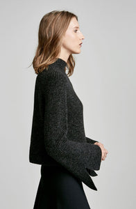 CASHMERE WOOL FLARED SLEEVE SWT