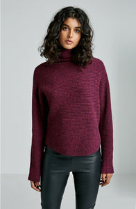 CASHMERE WOOL CROP SHIRTTAIL SWT