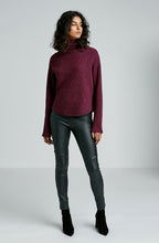 CASHMERE WOOL CROP SHIRTTAIL SWT
