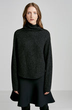 CASHMERE WOOL CROP SHIRTTAIL SWT