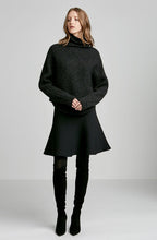 CASHMERE WOOL CROP SHIRTTAIL SWT