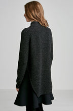 CASHMERE WOOL CROP SHIRTTAIL SWT