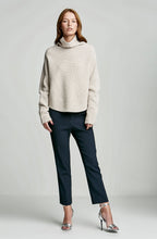 CASHMERE WOOL CROP SHIRTTAIL SWT
