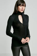 BABYWOOL TIE NECK TEE