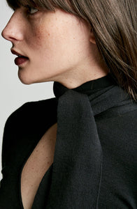 BABYWOOL TIE NECK TEE
