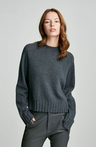 CASHMERE RAGLAN CREW NECK SWTR