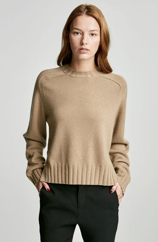 CASHMERE RAGLAN CREW NECK SWTR