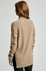 CASHMERE BLUNT HEM SWEATER