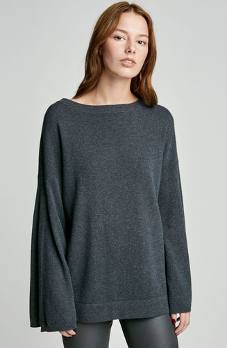CASHMERE TRAPEZE SLEEVE SWEATER