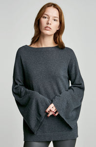 CASHMERE TRAPEZE SLEEVE SWEATER