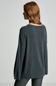 CASHMERE TRAPEZE SLEEVE SWEATER