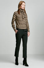 CASHMERE CROPPED STRIPE SWEATER