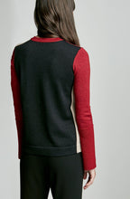 MERINO COLOUR BLOCKED SWEATER