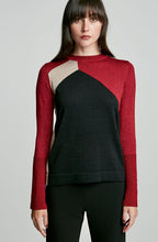 MERINO COLOUR BLOCKED SWEATER
