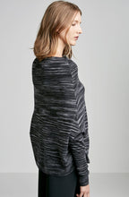 PRINTED MERINO CAPE SWEATER