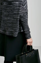 PRINTED MERINO CAPE SWEATER