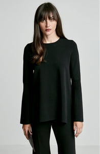 MICRO CREPE TRAPEZE SLEEVE SWEATER