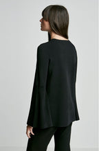 MICRO CREPE TRAPEZE SLEEVE SWEATER