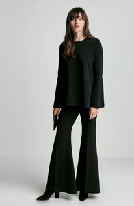 MICRO CREPE TRAPEZE SLEEVE SWEATER