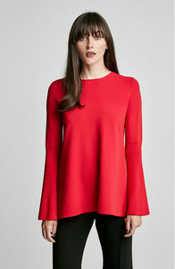 MICRO CREPE TRAPEZE SLEEVE SWEATER