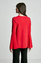 MICRO CREPE TRAPEZE SLEEVE SWEATER