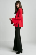 MICRO CREPE TRAPEZE SLEEVE SWEATER
