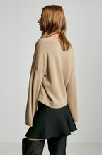 CASHMERE CROP TRAPEZE SLEEVE SWEATER