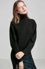 WOOL MILANO BLOUSED SLEEVE SWEATER