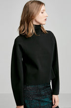 WOOL MILANO BLOUSED SLEEVE SWEATER