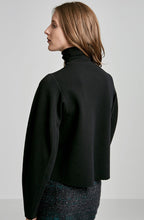 WOOL MILANO BLOUSED SLEEVE SWEATER