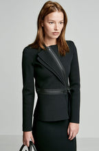 CREPE KNIT BIKER JACKET