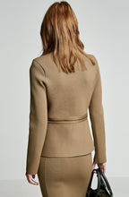 CREPE KNIT BIKER JACKET