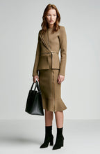 CREPE KNIT BIKER JACKET