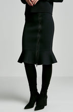 CREPE KNIT BIKER SKIRT