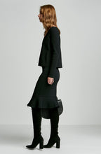 CREPE KNIT BIKER SKIRT