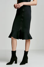 CREPE KNIT BIKER SKIRT