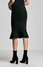 CREPE KNIT BIKER SKIRT