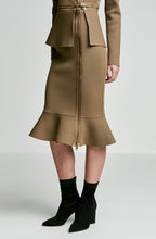 CREPE KNIT BIKER SKIRT