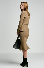 CREPE KNIT BIKER SKIRT