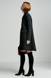 CREPE KNIT TRAPEZE BACK COAT