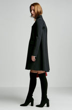 CREPE KNIT TRAPEZE BACK COAT