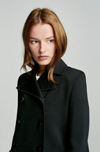 CREPE KNIT TRAPEZE BACK COAT