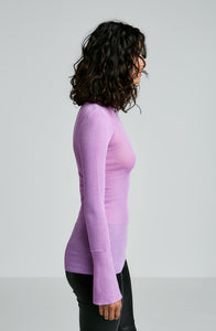 BABYWOOL CUFFED CREW NECK TEE