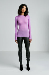 BABYWOOL CUFFED CREW NECK TEE