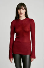 BABYWOOL CUFFED CREW NECK TEE