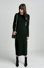 MICRO CREPE TRAPEZE SLEEVE DRESS