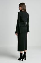 MICRO CREPE TRAPEZE SLEEVE DRESS