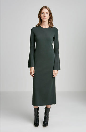 MICRO CREPE TRAPEZE SLEEVE DRESS