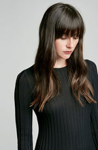 CREPE KNIT PLEAT DRESS