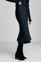 CREPE KNIT PEPLUM SKIRT